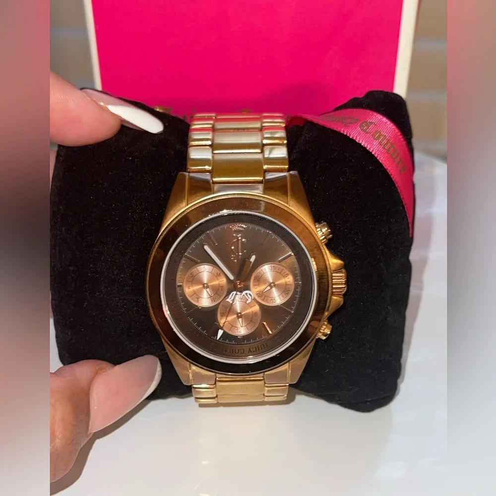 Y2K Vintage Juicy Couture Rose‎ Gold Women’s Watch